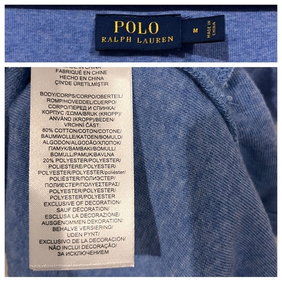 Polo Ralph Lauren Terry Cloth One-Piece Romper Shorts sz: M Blue Beach Sporty - Picture 4 of 5